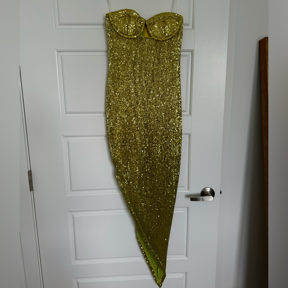 Camila Cohelo Mackenzie Midi Dress in Limoncello